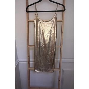 Forever 21 Gold Metallic Dress